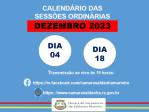 Notcia: Calendrio Sesses Ordinrias