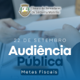 Notьcia: Audi�ncia P�blica Metas Fiscais 2� Quadrimestre 2025