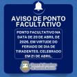 Notьcia: Ponto Facultativo 